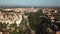 A bird`s-eye view of the old city of Siena. Italy, Tuscany.Beautiful old town