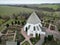 A bird's eye view of the Osterlars Kirke