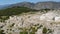 Bird's eye view of Rhodiapolis remains, near Kumluca in Antalya Province, Turkey.