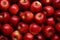 Bird's Eye View Ripe Red Apples in a Vibrant Display. AI