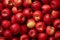 Bird's Eye View Ripe Red Apples in a Vibrant Display. AI