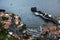 A bird\\\'s eye view on a small harbor or port in Madeira