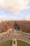 Bird\'s eye view of the street leading to the Grosser Stern surrounded by trees in Germany