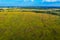 A bird`s-eye view of the suburb. Berdsk, Western Siberia