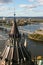 Bird\'s-eye view to Ottawa and Parliament Library Rooftop