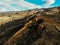 Bird`s view at Bannockburn Sluicing Historic Reserve, New Zealand