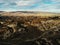 Bird`s view at Bannockburn Sluicing Historic Reserve, New Zealand