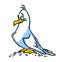 Bird Seagull cartoon illustration