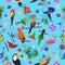 Bird Seamless Pattern vector design illustration