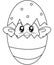 Bird in a shell coloring page