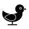 Bird solid icon. Animal vector illustration isolated on white. Nature glyph style design, designed for web and app. Eps