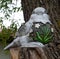 Bird Stone Carving in Suzdal Town