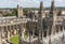A bird view of All Soul\'s college in Oxford, England