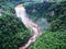 Bird view of Chishui Waterfall in Summer