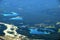 Bird view of lakes near Jasper town