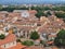 Bird-view of Lucca in Italy