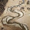 Bird view of Meandering river in Shangri-La