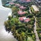 Bird View of Qionghai Lake in Xichangï¼ŒChina