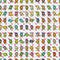 Bird wait tile seamless pattern