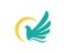 Bird wing Dove icon Template