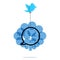 BIRD WITH WORD BUBBLE - TWITTER BIRD WITH WORD