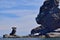 Birdd rock and the Sphinx: Vulcanic rock formation on Corona Island, Loreto Mexico