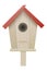 Birdhouse for birds made of wood vector illustration