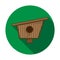 Birdhouse icon on white background. House for the birds. Caring for nature and the animal world.