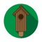 Birdhouse icon on white background. House for the birds. Caring for nature and the animal world.