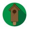 Birdhouse icon on white background. House for the birds. Caring for nature and the animal world. Design of various birdhouses.