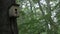 Birdhouse on old Oak tree in the woods