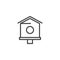 Birdhouse outline icon