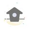 Birdhouse, Tweet, Twitter Abstract Flat Color Icon Template