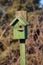 Birdhouse wooden copyspace home