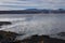 Birds bathe in the geothermal waters of Laguna Colorado, Eduardo Avaroa Reserve, Uyuni, Bolivia