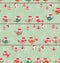 Birds cartoon party christmas design