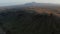 Birds eye drone view look up revealing moonscape panorama of Iceland countryside. Amazing on earth. Aerial view of