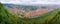 Birds-eye panorama of the Brasov city centre