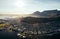 Birds eye view of city of cape town with buildings