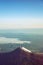 A birds eye view close-up the Mount Fuji ( Mt. Fuji ) and blue sky