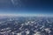 Birds eye view of Himalayan Mountains