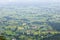 Birds-eye view of landscape public landmark, Cliff view point landscape.