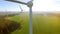 Birds eye view on Wind Power Turbine