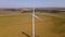 Birds eye view of a wind turbine generator.