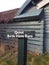 Birds Have Ears sign in London Wetland Center - WWT nature reserve