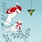 Birds with Mistletoe