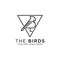 Birds pigeon line art logo design vector, best for pet logo inspirations