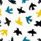 birds seamless pattern