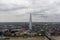 Birds view of London with Shard in the centre