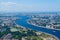 Birdseye view of Neva river